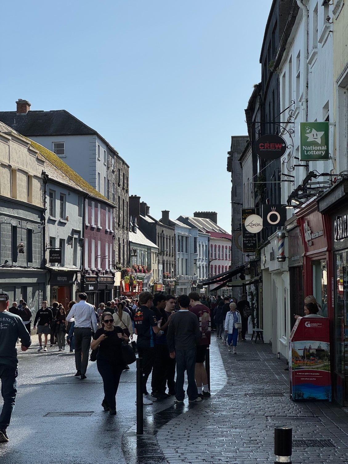 Les rues piétonnes sont très animées