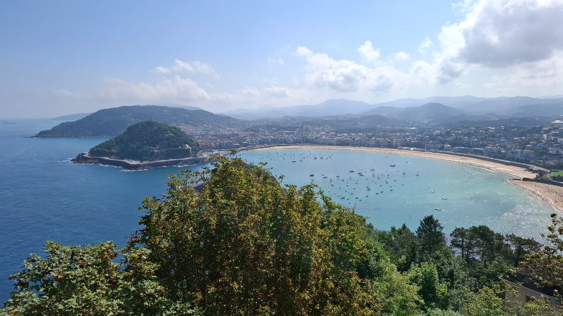 San Sebastian - vue du parc du mont Igueldo