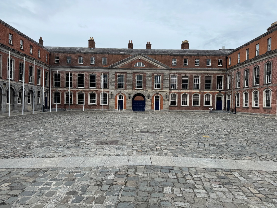 La cour principale du château de Dublin