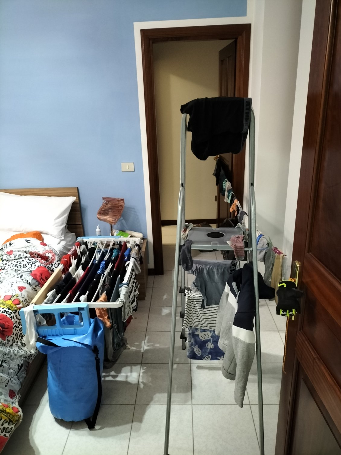 il y avait un peu des choses à laver et surtout à faire sécher !
