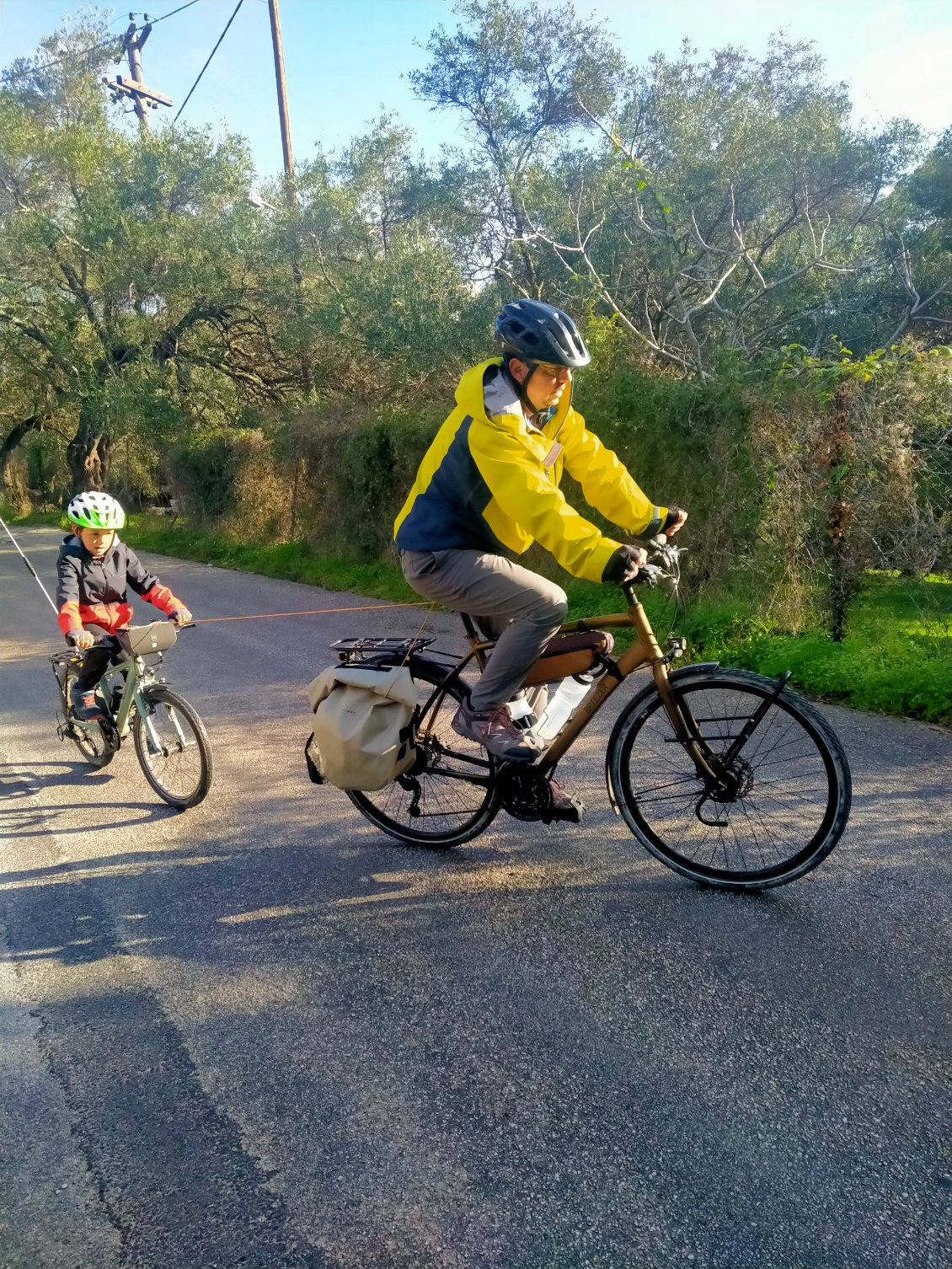 on expérimente le tire-vélo