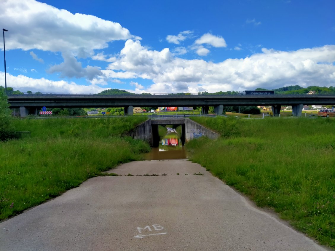 Piste cyclable impraticable