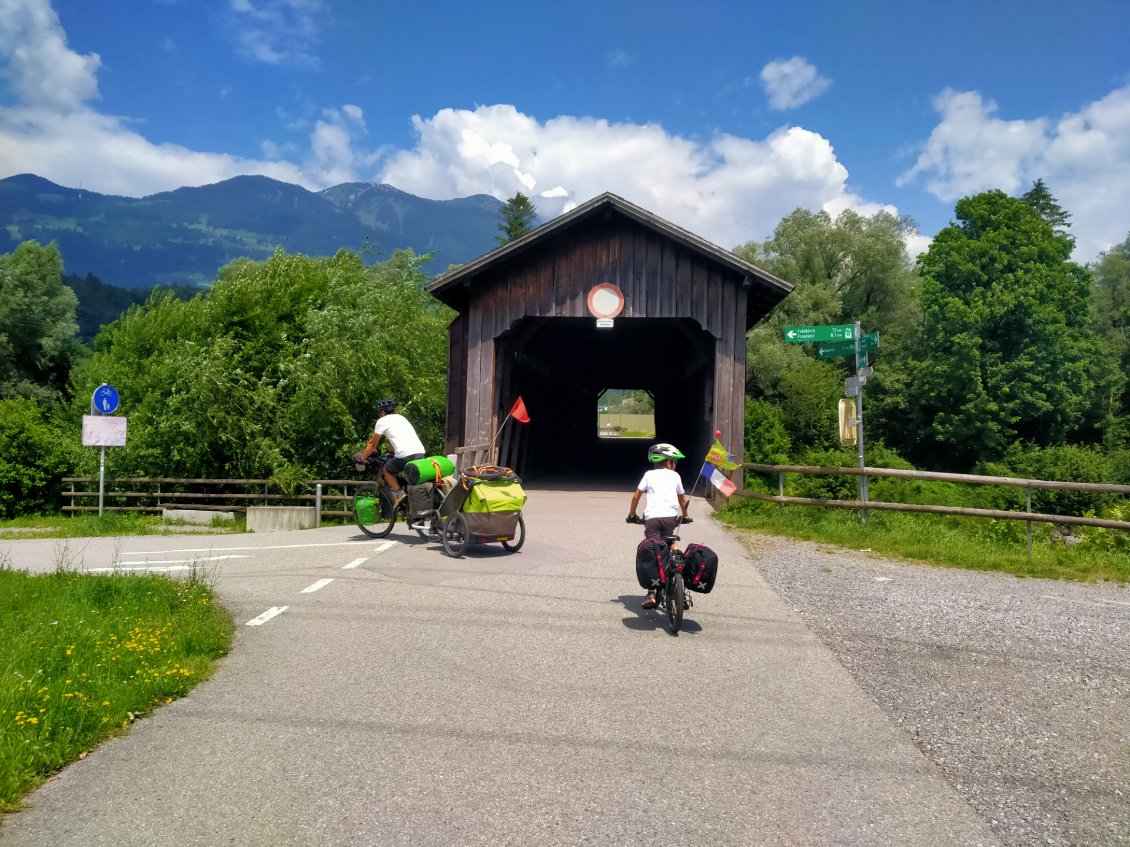 Dernier tour de roue en Autriche à Bludenz avant de rejoindre le Liechtenstein