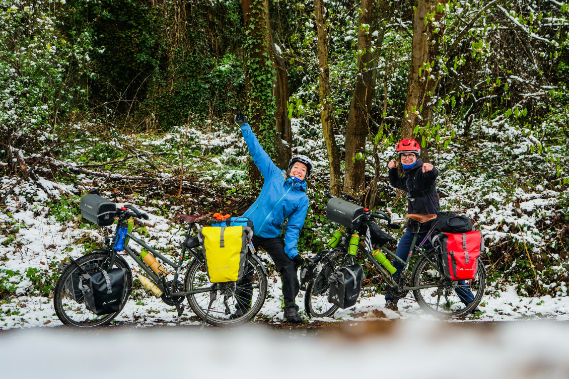 À vélo.
Un grand tour de l'Europe