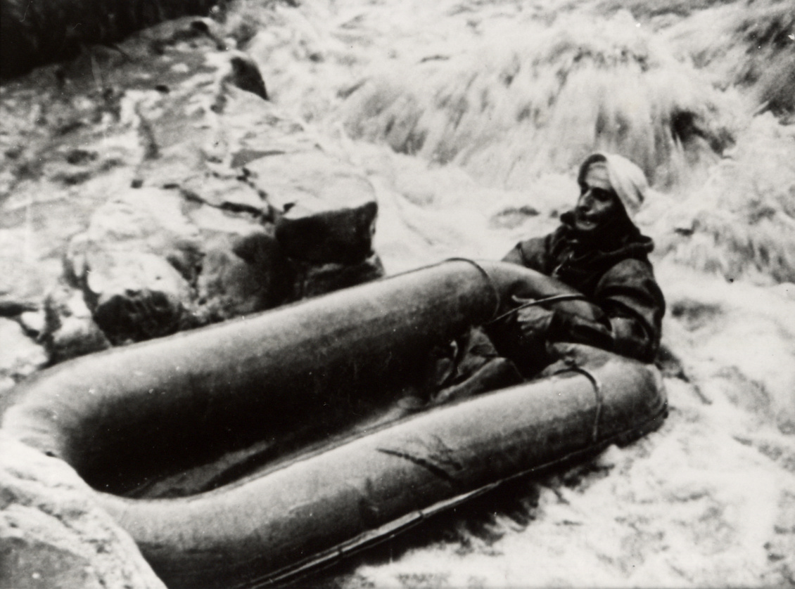 Extrait du film Gaumont relatant la première descente intégrale du Verdon par De Joly (collection Daniel André)