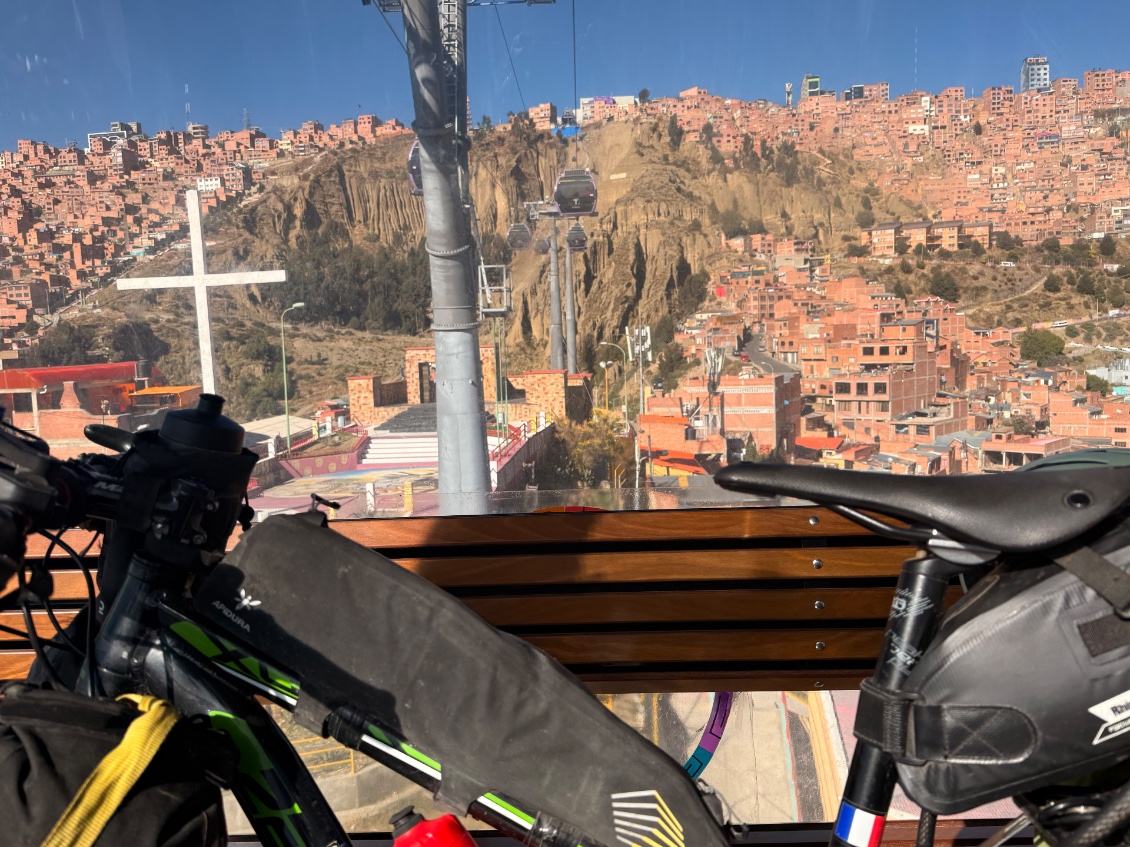 Départ tardif ce matin de la Paz