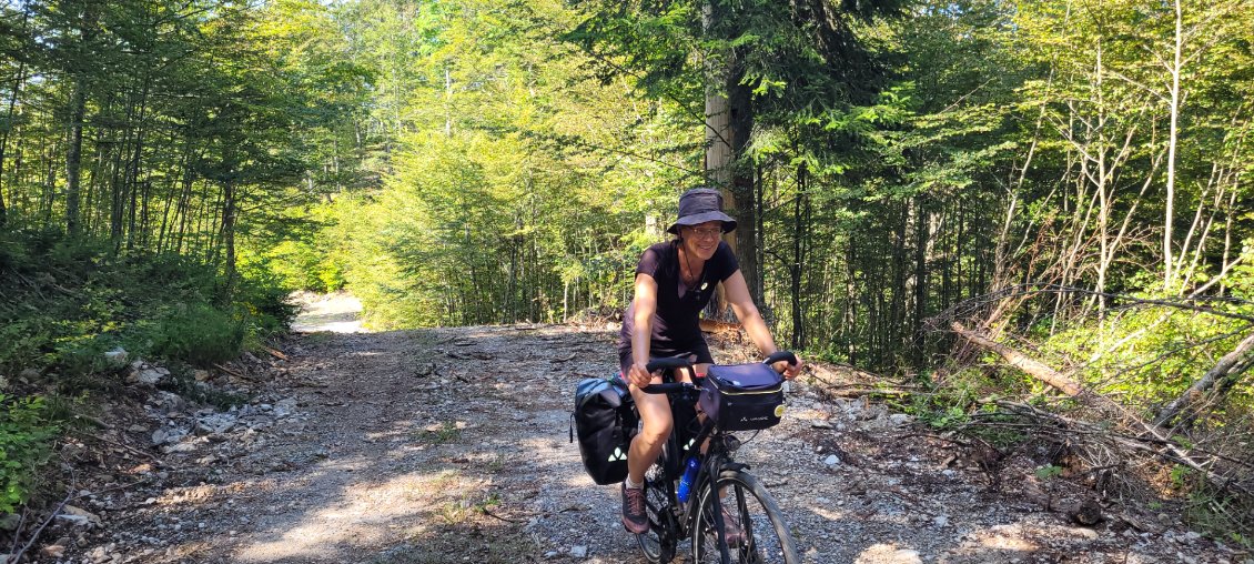 Un itinéraire magnifique sur des chemins VTT mais quelquefois très raides