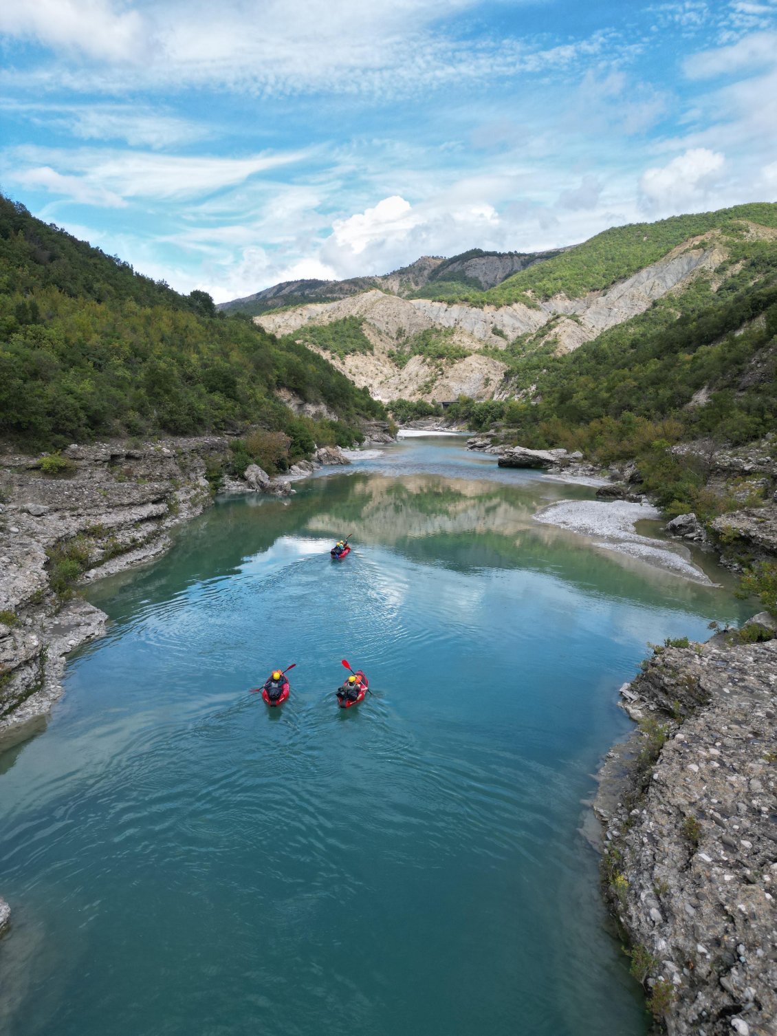 Une chance de pagayer seuls dans ces paysages sauvages