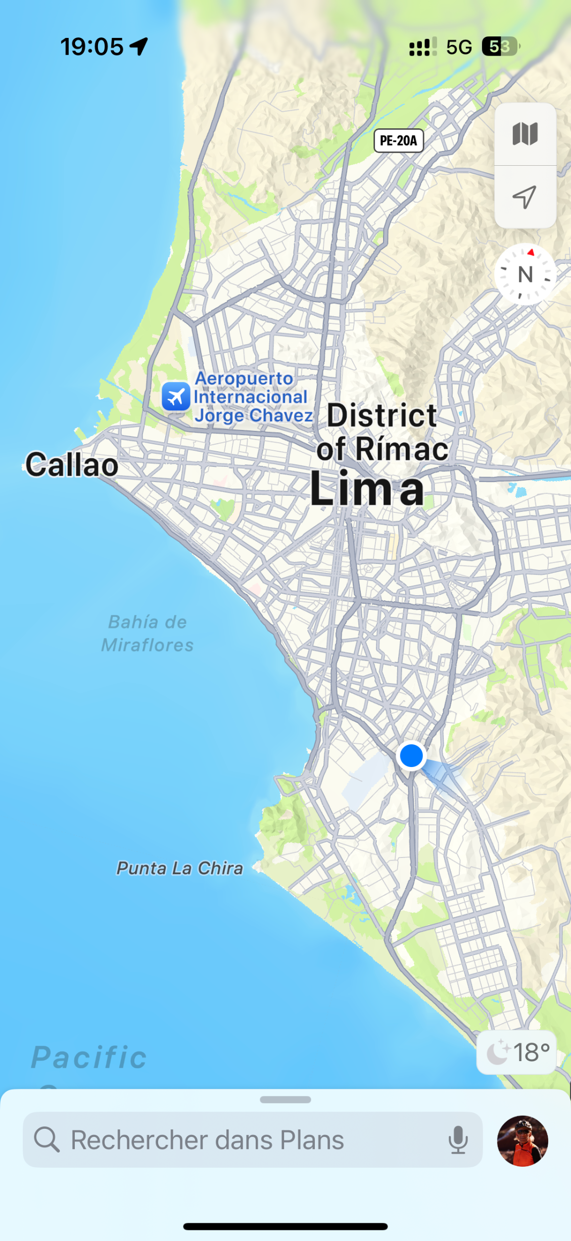 Mon lieu de résidence pour quelques jours