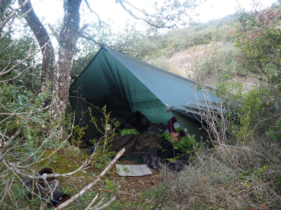 Bivouac de dernière minute.