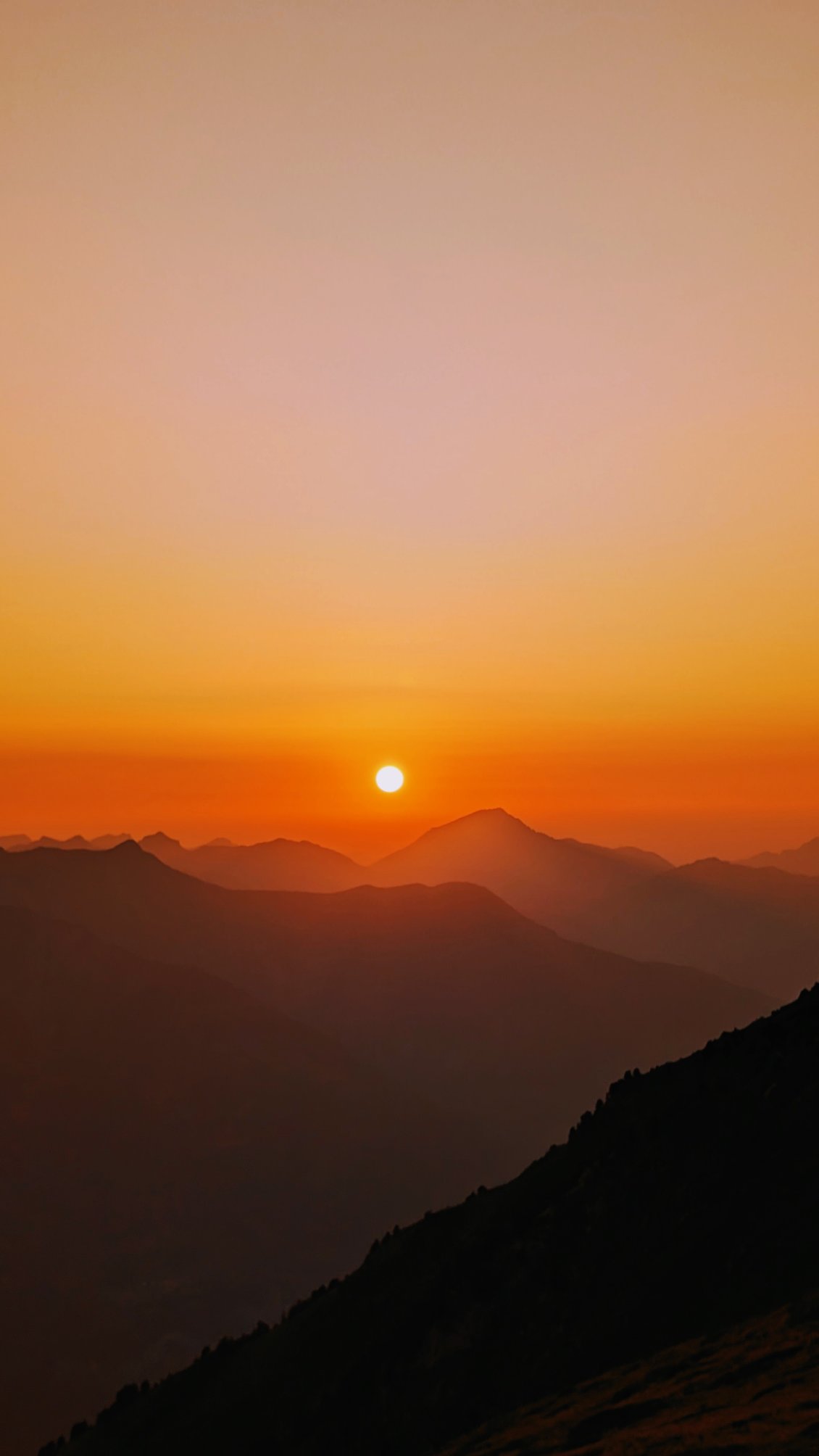 Crépuscule mont Diabley 2393m – parc du mont de Grange - Suisse