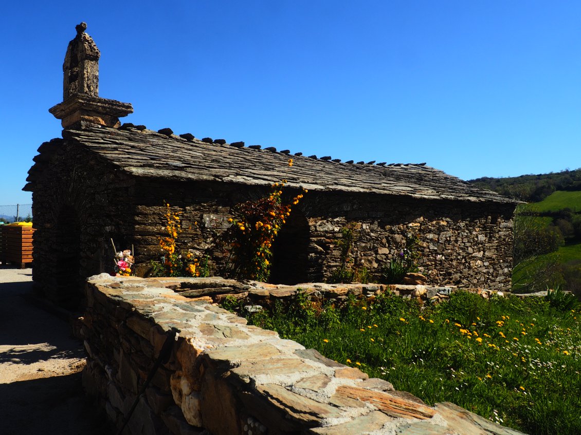 Maisons galiciennes en ardoise.