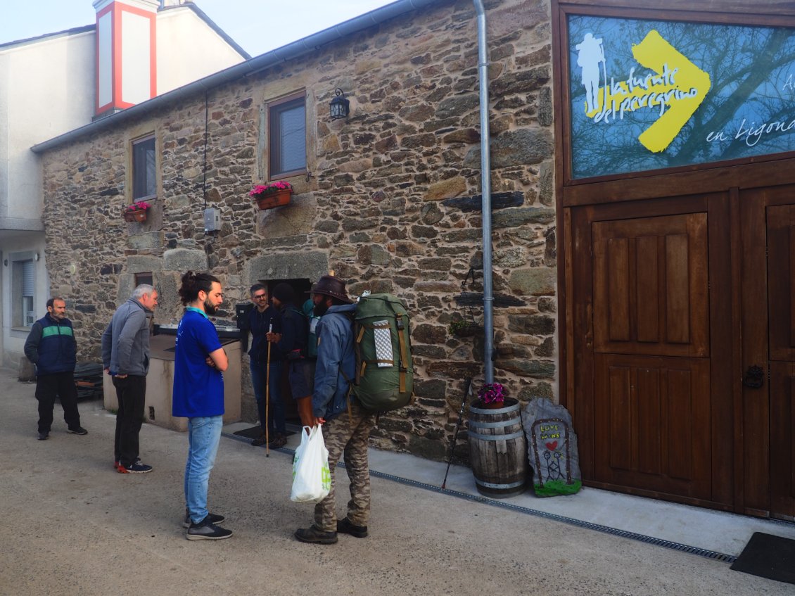 Halte à la Fuente del Peregrino.