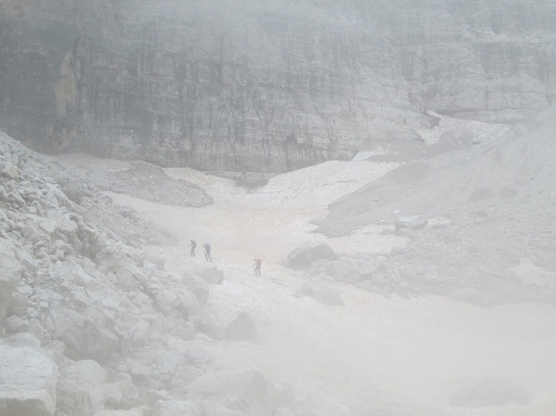 Pente de neige bien tentante, mais ...