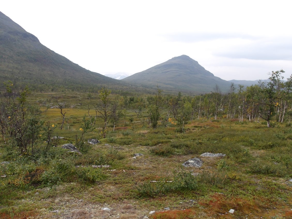 Le Kungsleden prend de la hauteur en empruntant ce col sur la gauche
