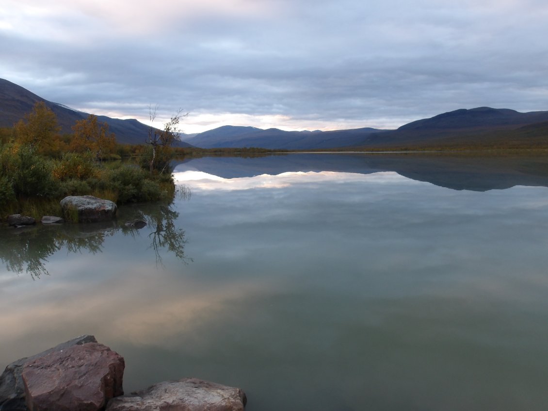 La fin de la vallée de la Visttas à Nikkaluokta