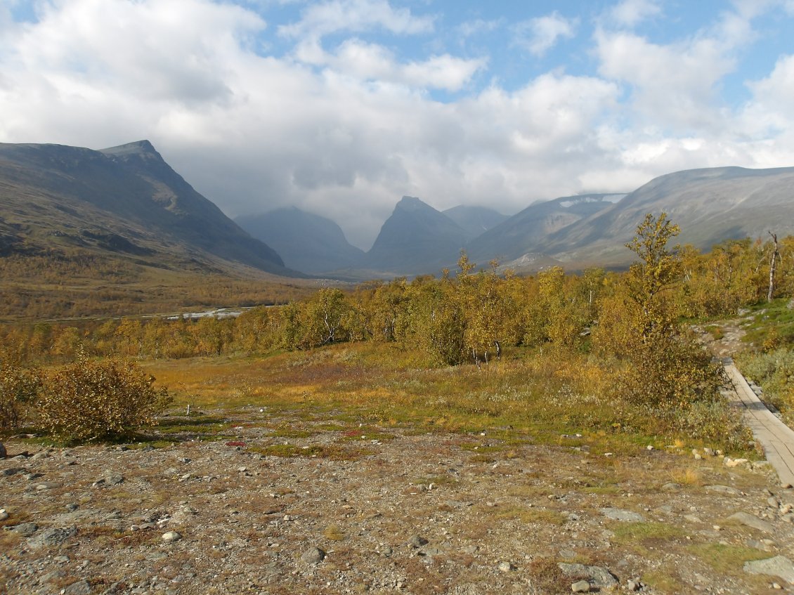 En approche de la célèbre station du Kebnekaise