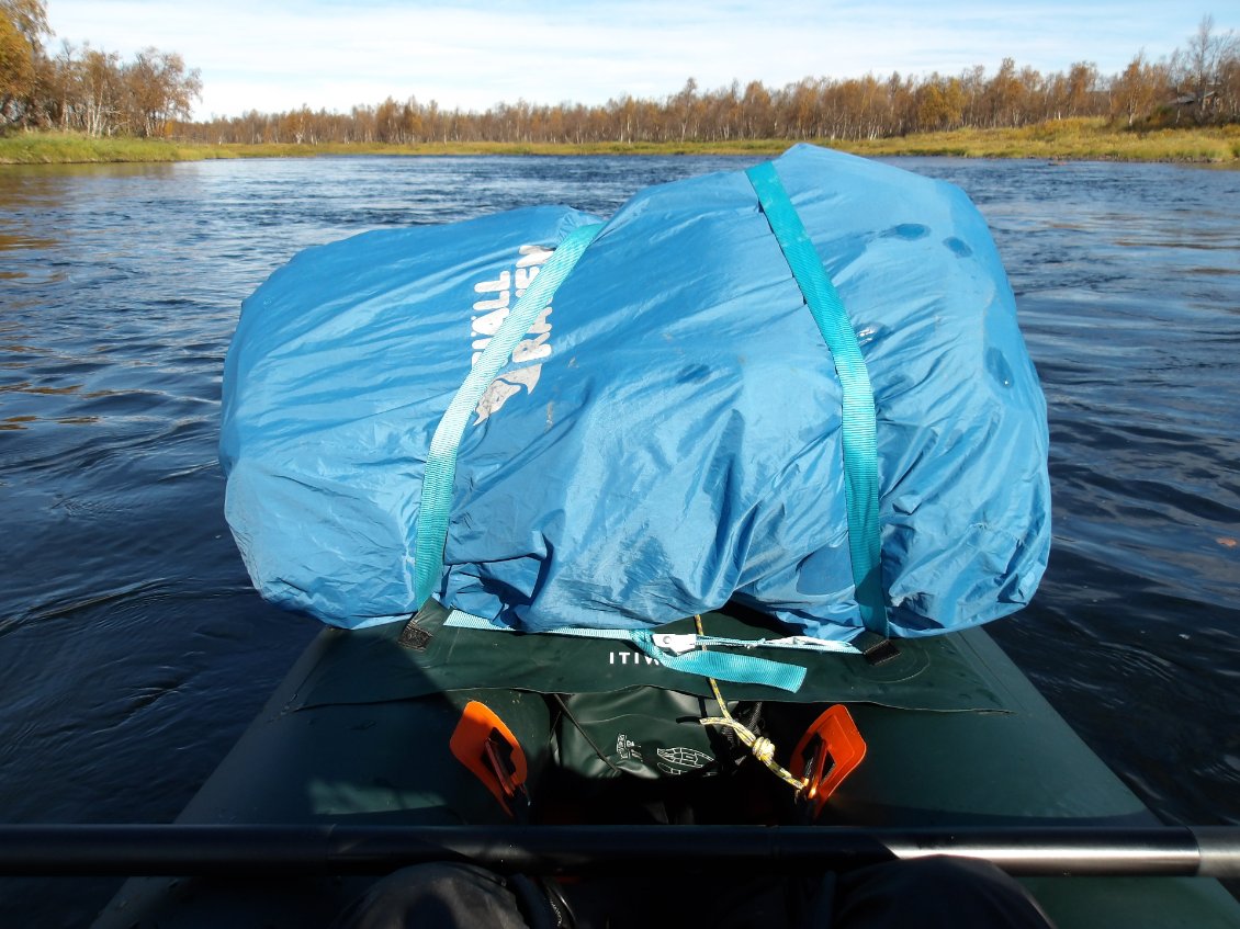 Leash en cordelette pour relier le sac au packraft