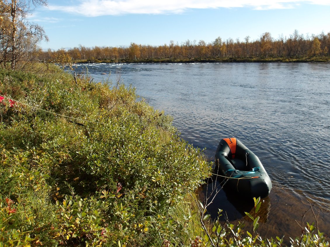 Repérage d’un rapide durant ma dernière journée d’expédition