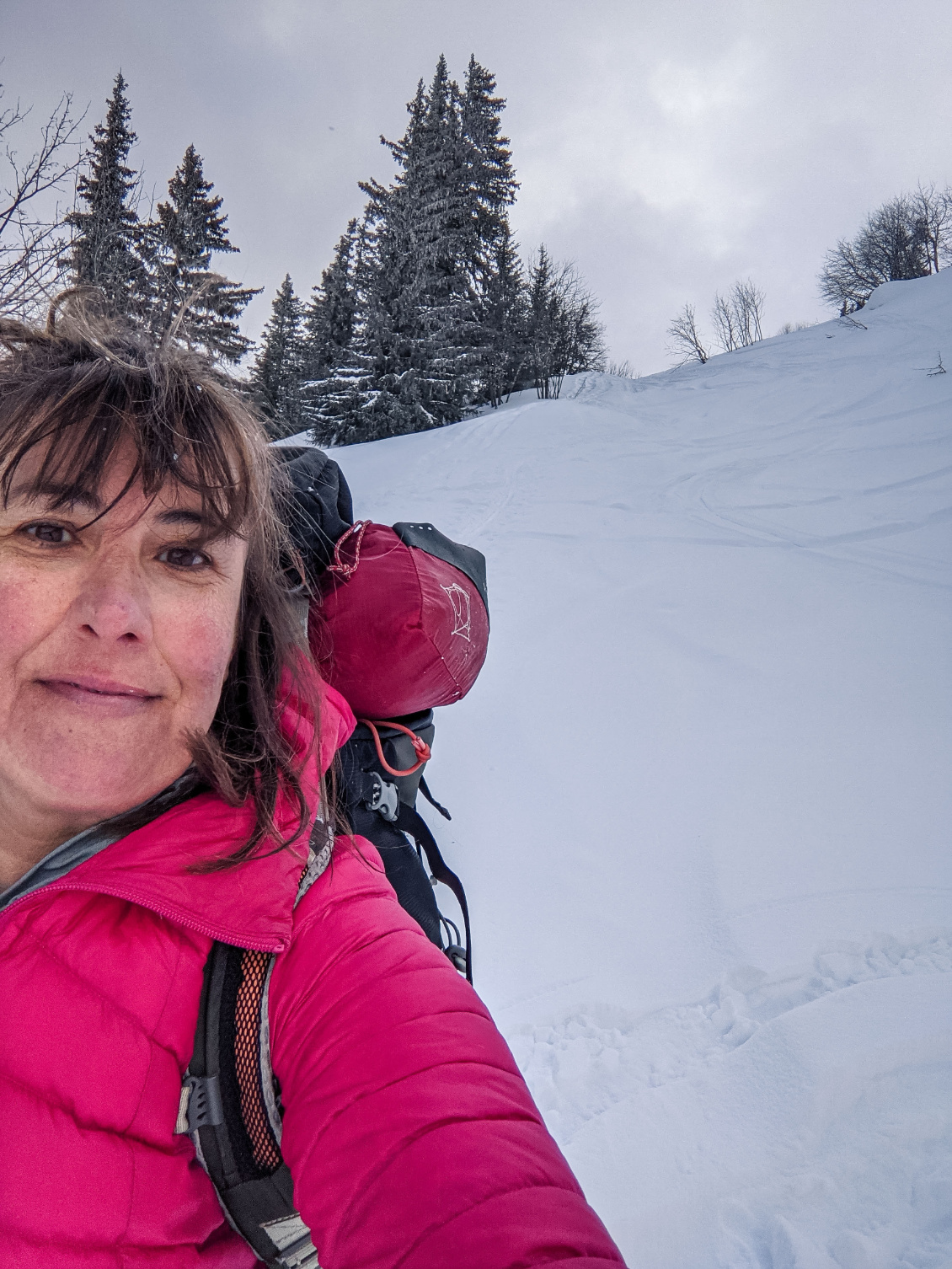 Coucou, c’est moi ! Le selfie est de mise quand on est seule.