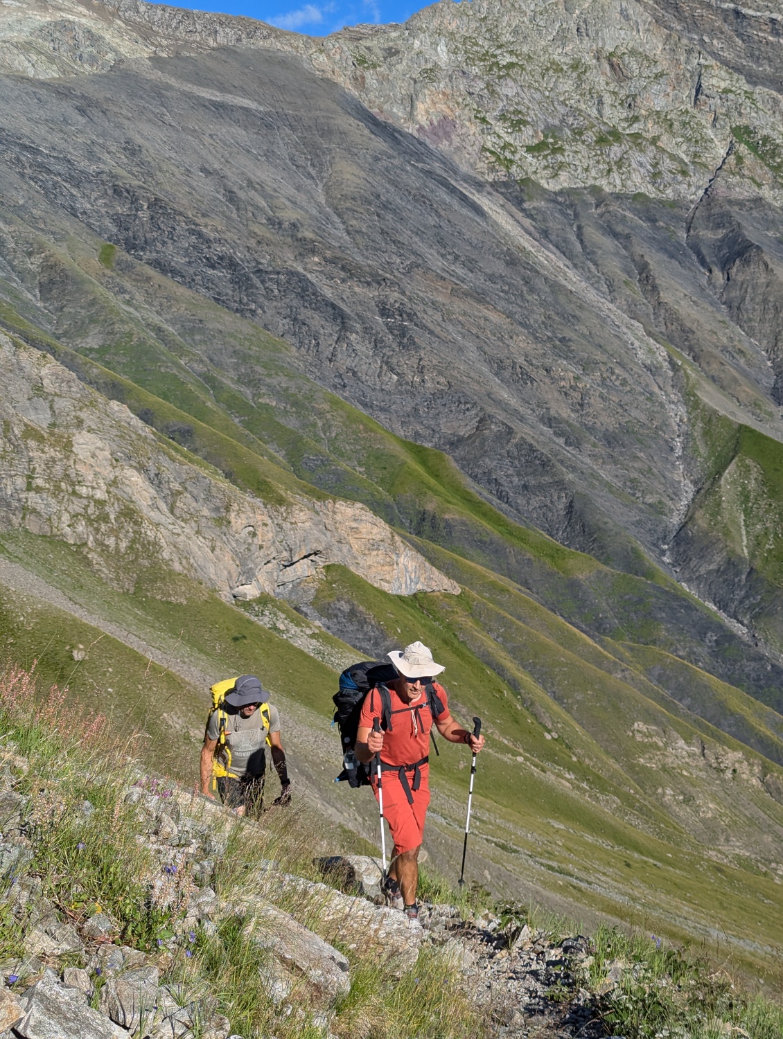 Dernier raidillon avant d'arriver au lac de Cédéra.