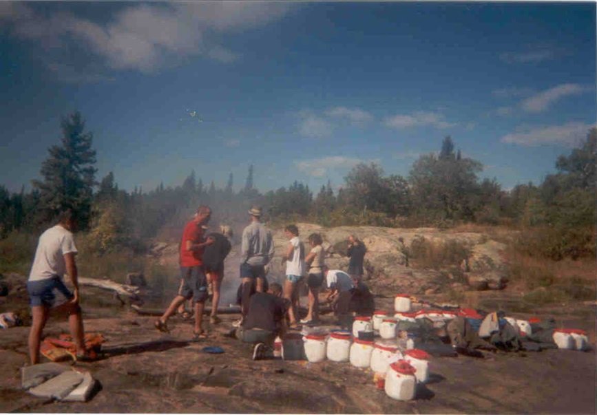 Pause déjeuner avant l'arrivée dans la réserve