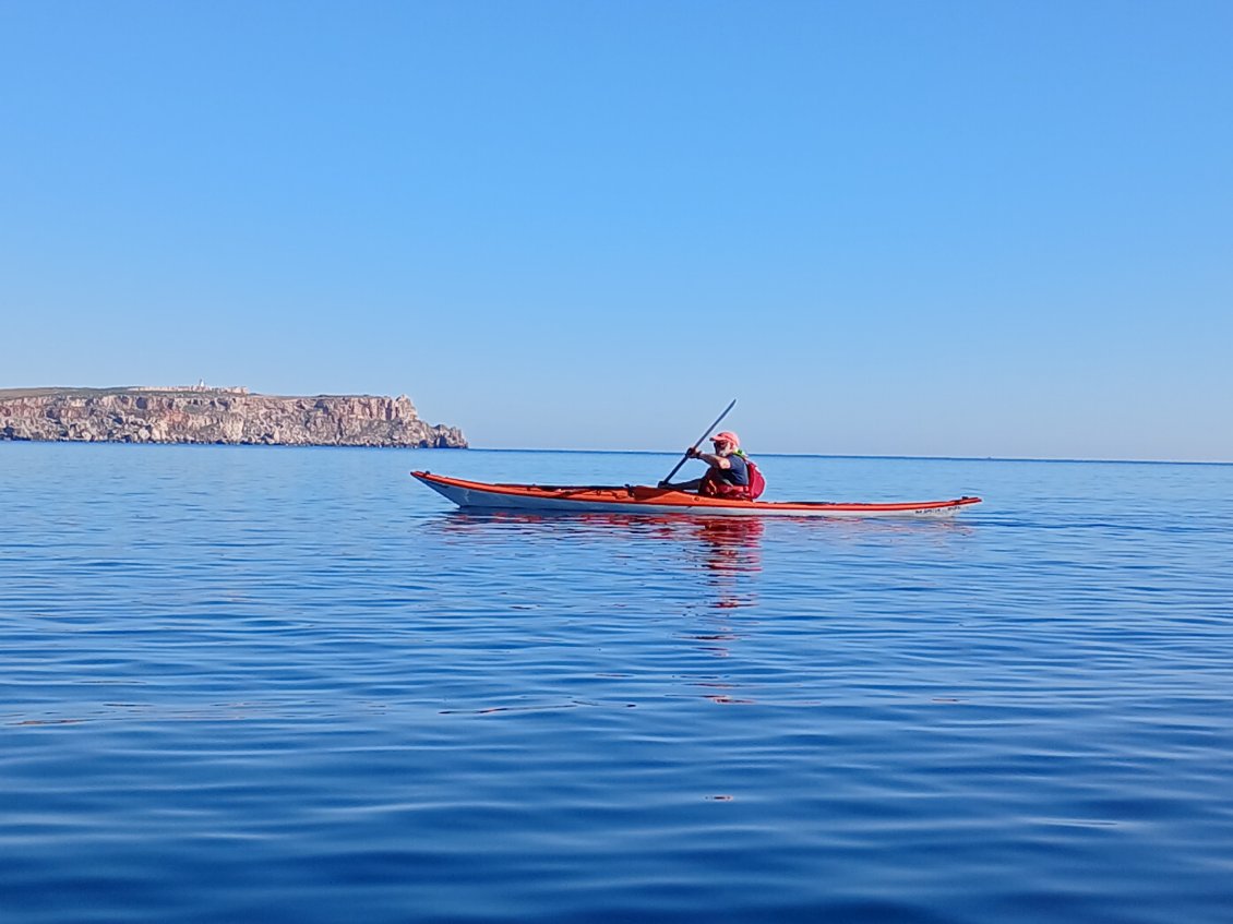 S'Olla... et Dirk au milieu de l'immensité bleue