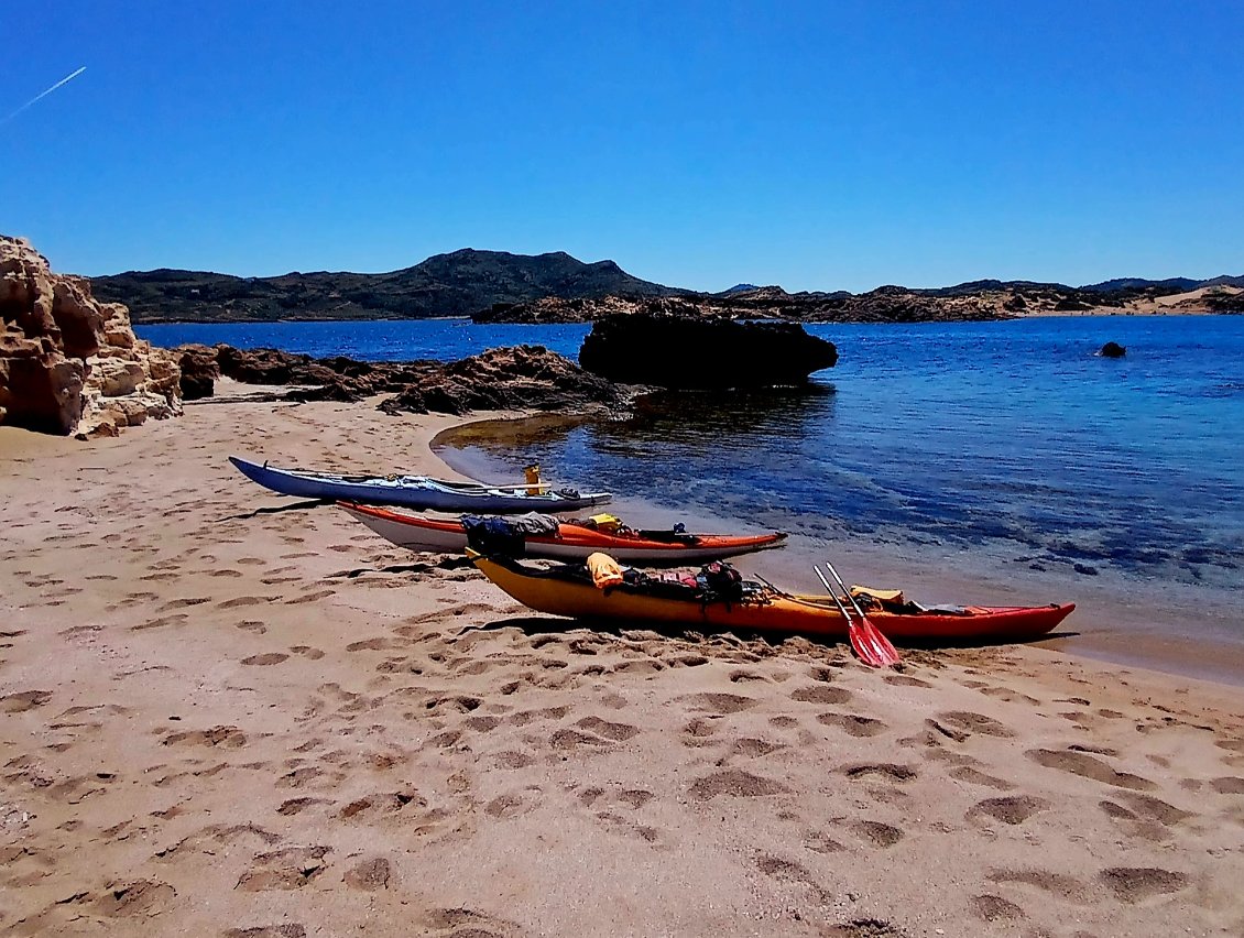 Escullar de Pregonda. Pause bien méritée, avec baignade obligatoire...