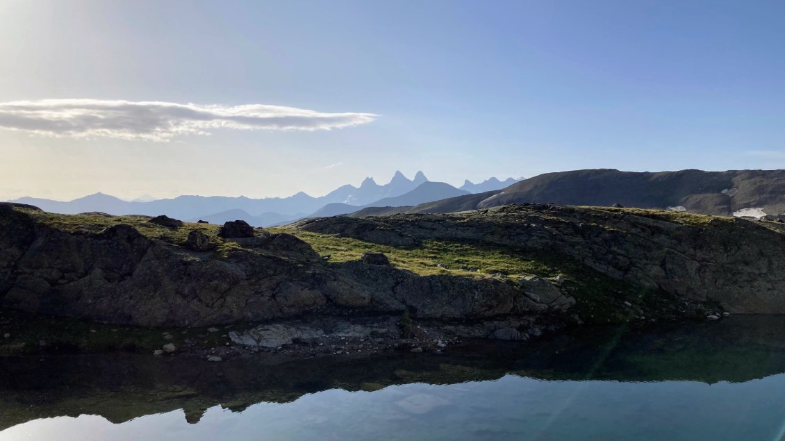 Aiguilles d'Arves au fond