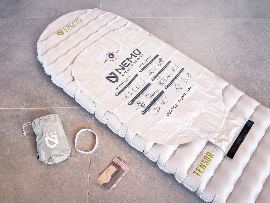 Le sac de gonflage ne sert que pour le gonflage, pas de double emploi possible.