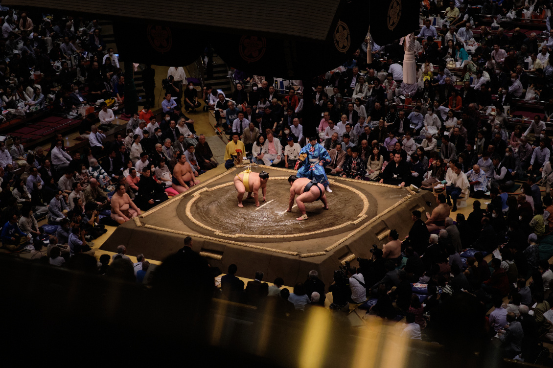 Japon, tournoi national de sumo