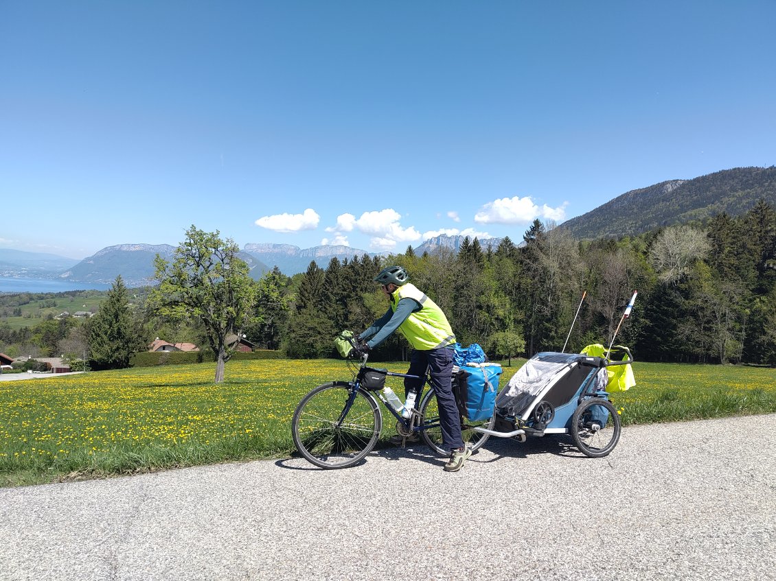 La descente sur le lac d'Annecy