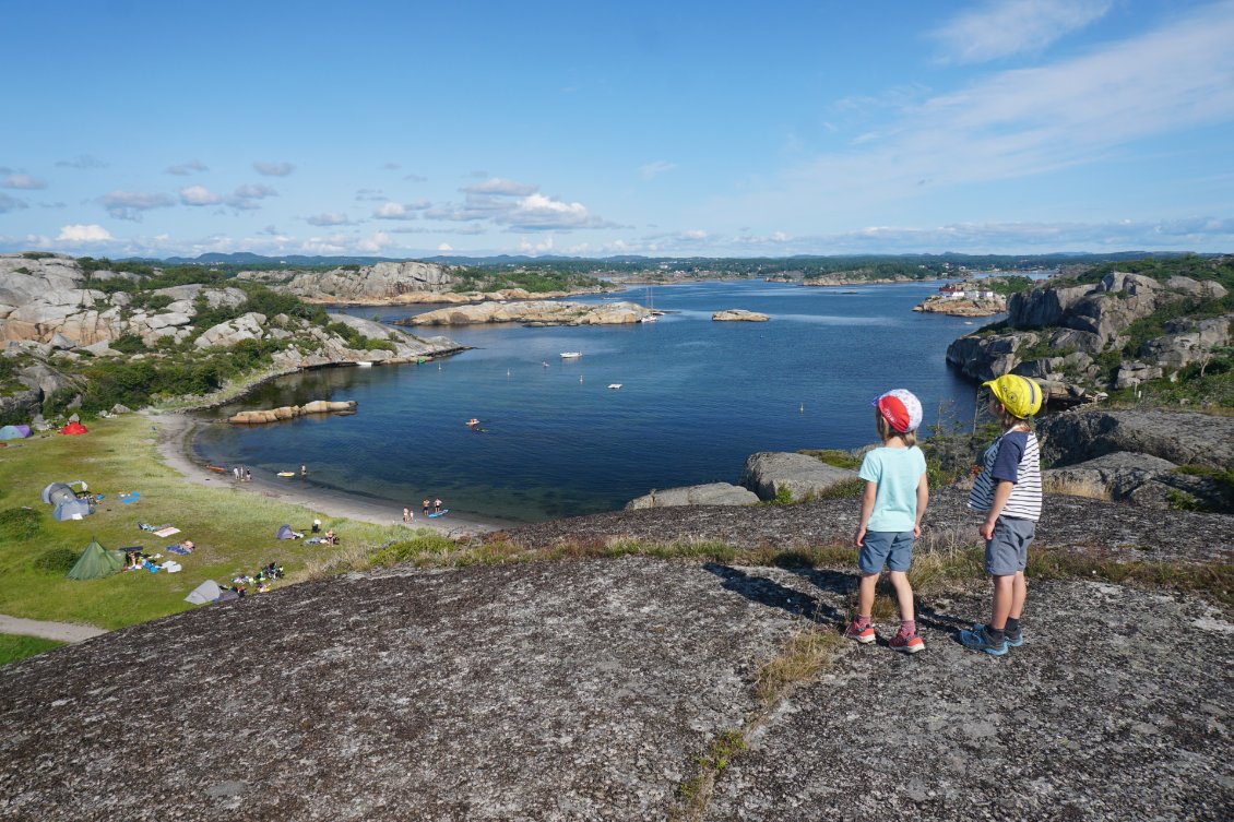Session Escalade au-dessus du Bivouac vers Sandefjord – Norvège
