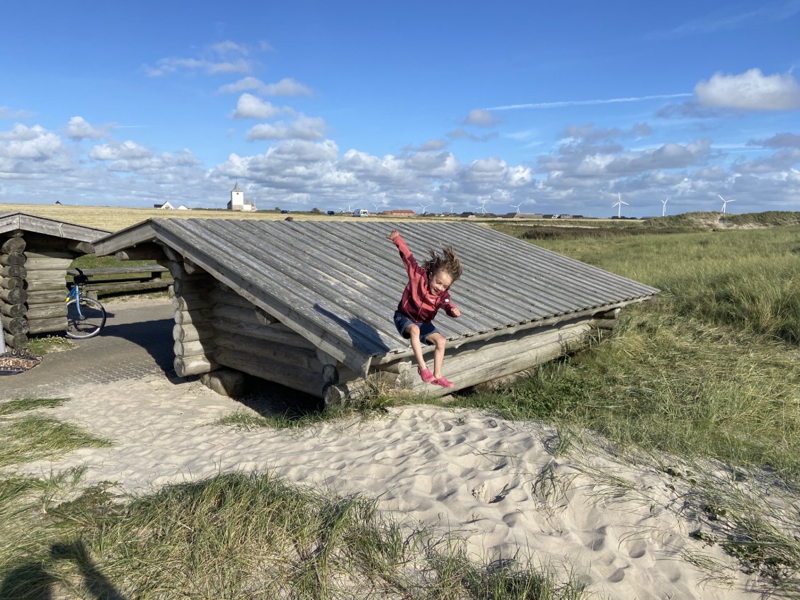 Session jeux dans un Shelter- Jutland - Danemark
