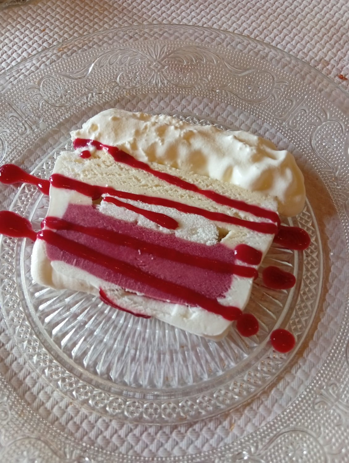 Désolé, nous n'avons pas de photo du délicieux faux filet, vous vous contenterez du dessert 😜