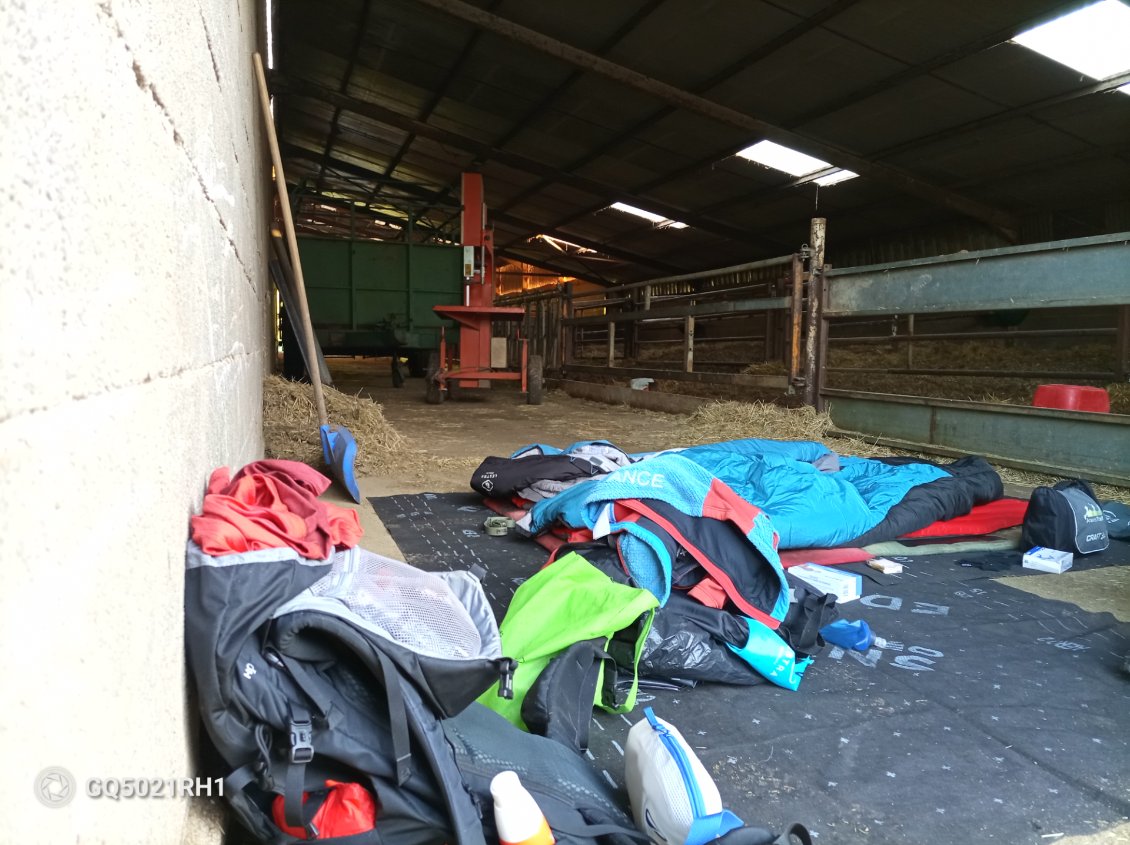 Le bivouac à la ferme chez David