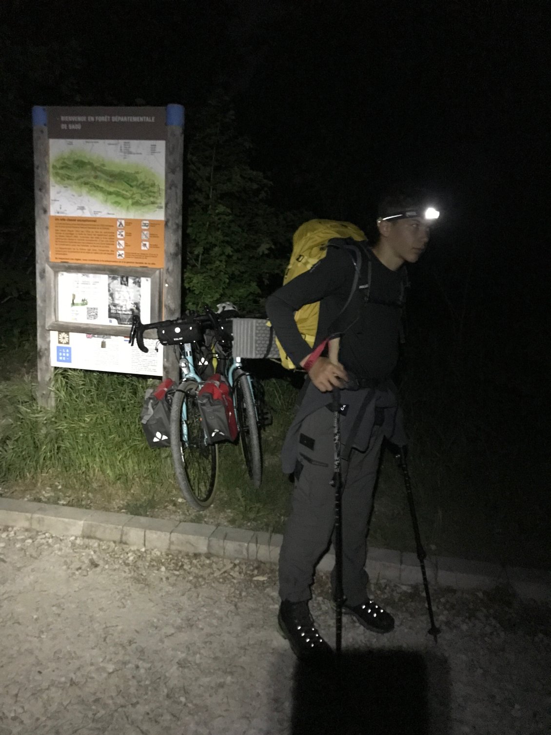 Départ de la rando