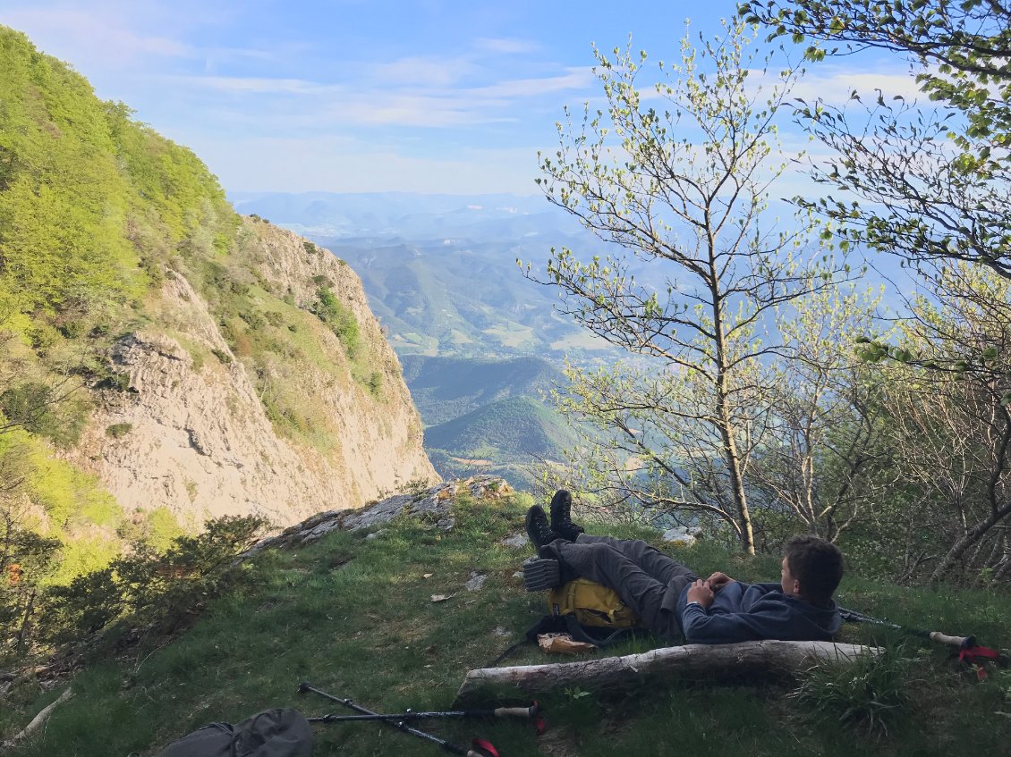 Sur le retour, les pauses pour les jambes et la vue se multiplient...