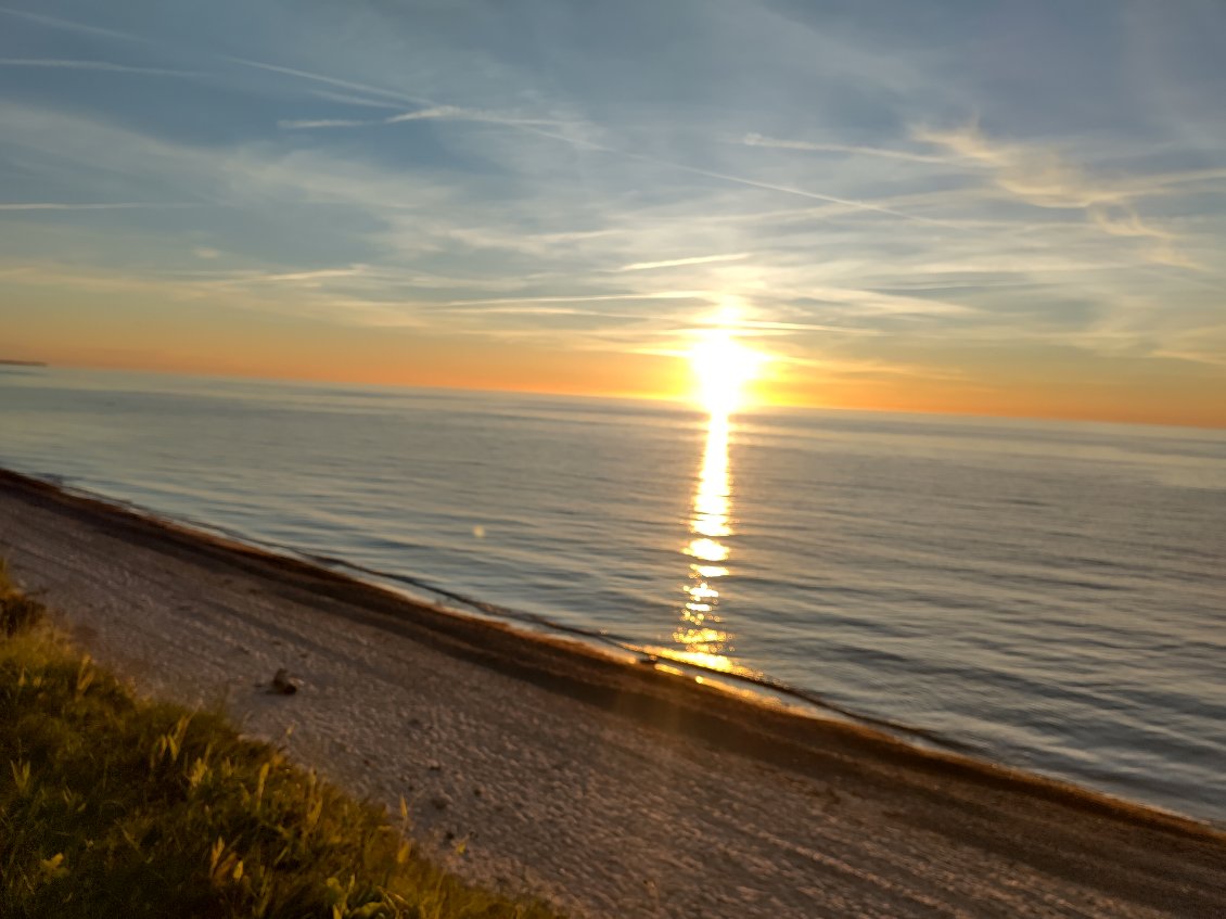 Un coucher de soleil lors de l'itinérance 