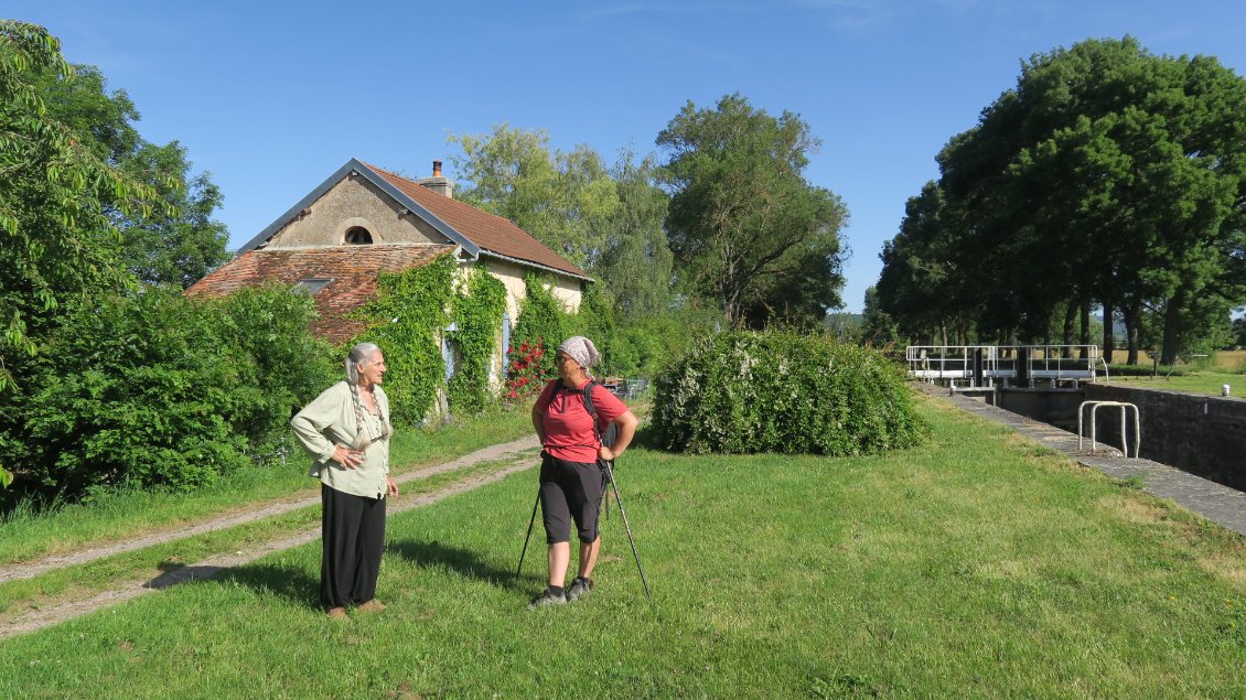 P'tit arrêt à l'écluse chez Françoise