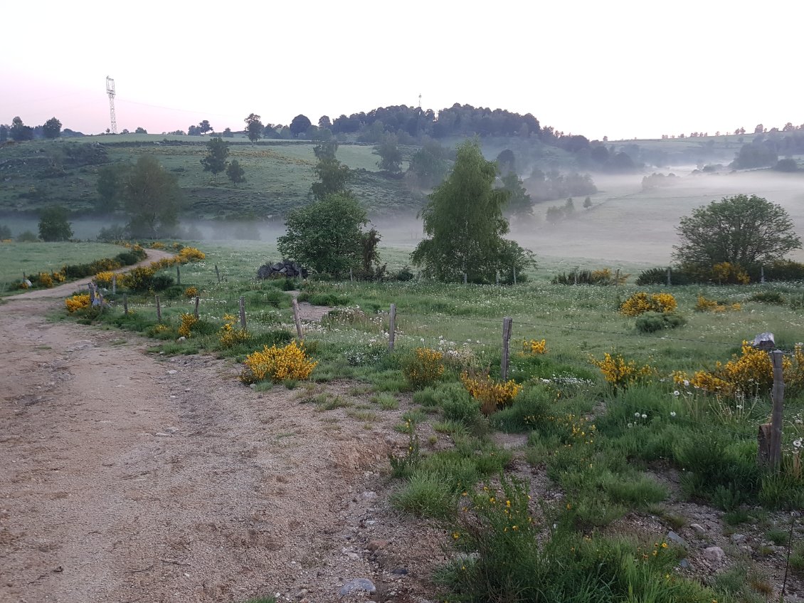 Fraîcheur du petit matin à près de 1200m d'altitude