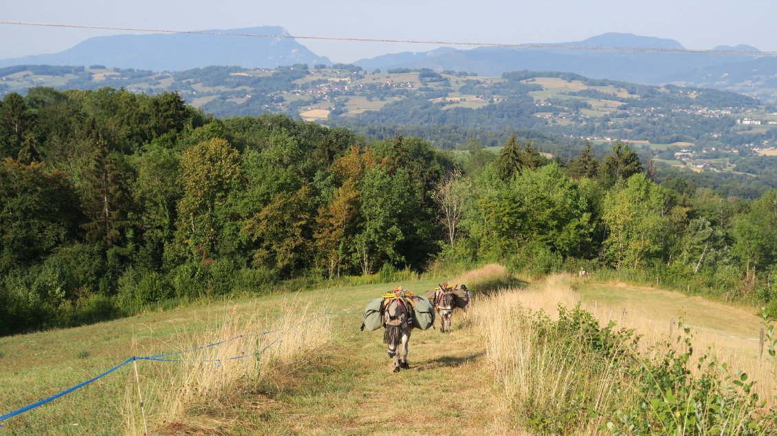 Au fond nous voyons encore la succession de reliefs traversés
