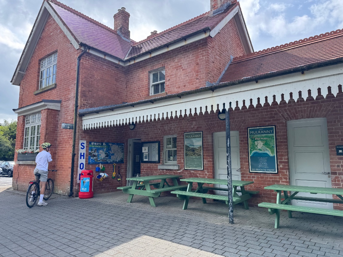 L’ancienne gare de Mulrany aménagée en départ de balade à vélo 