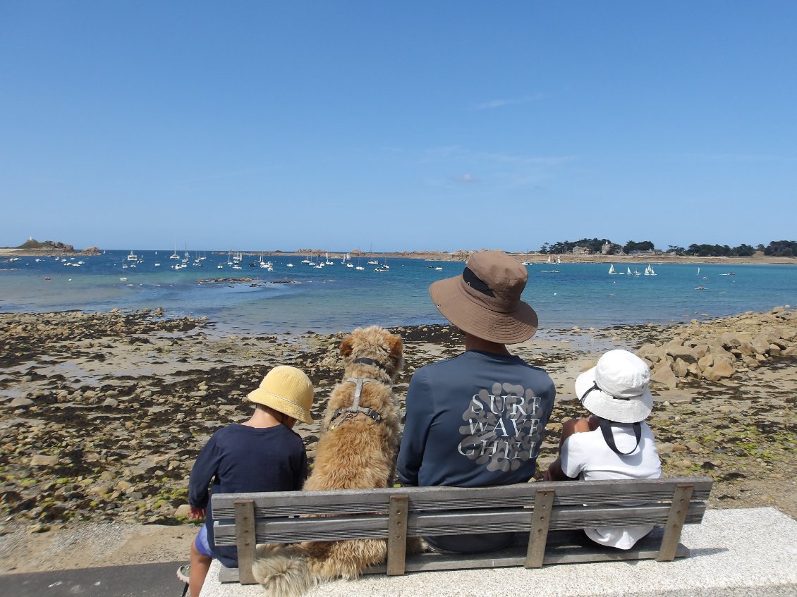 Pause gouter à Port Blanc
