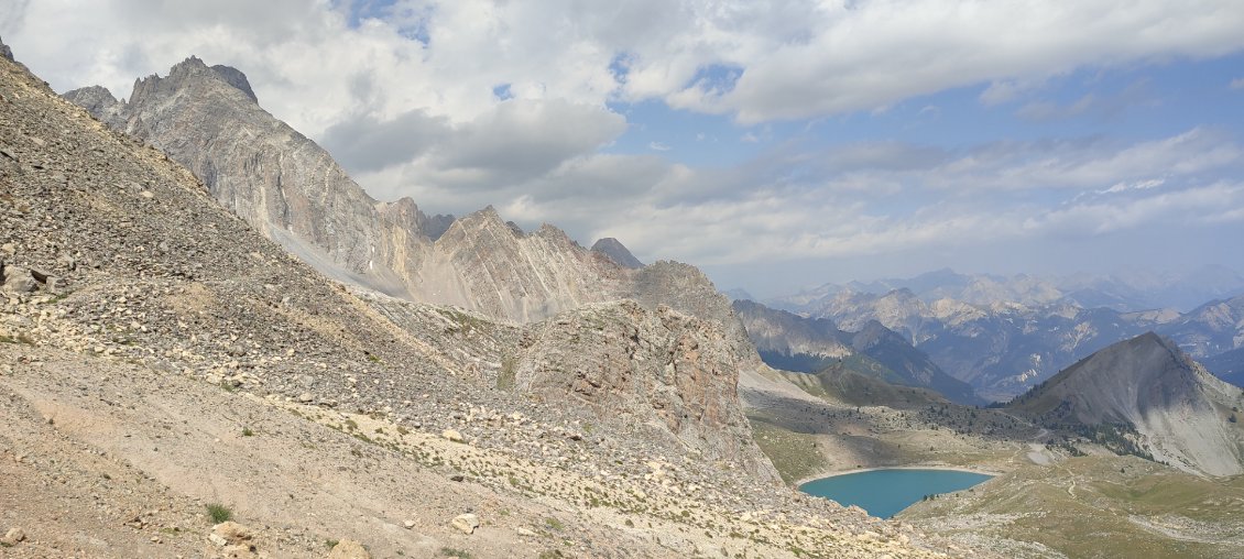 Du col Girardin, la lac Ste Anne