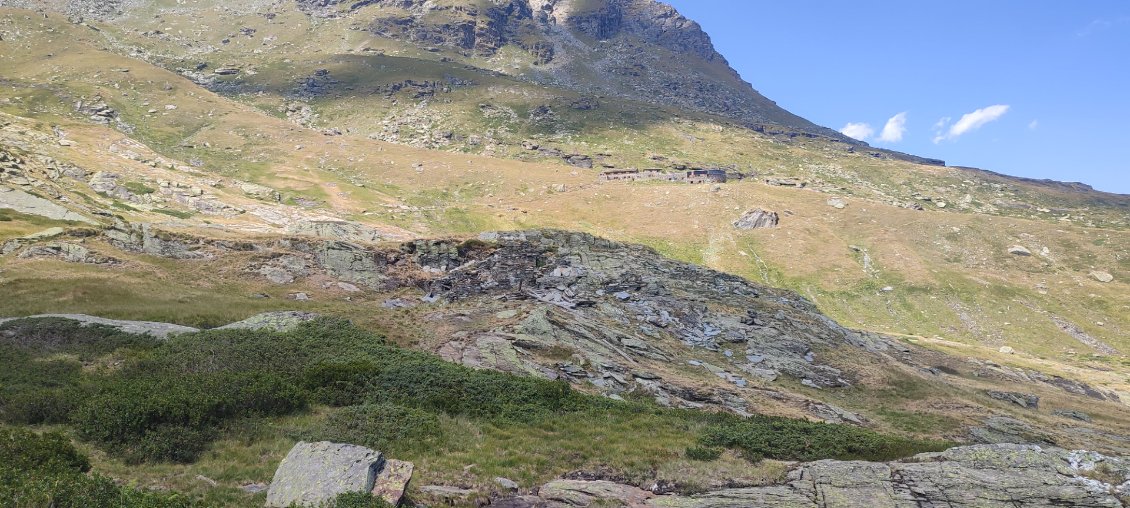 A l'approche du refuge de l'Arpont