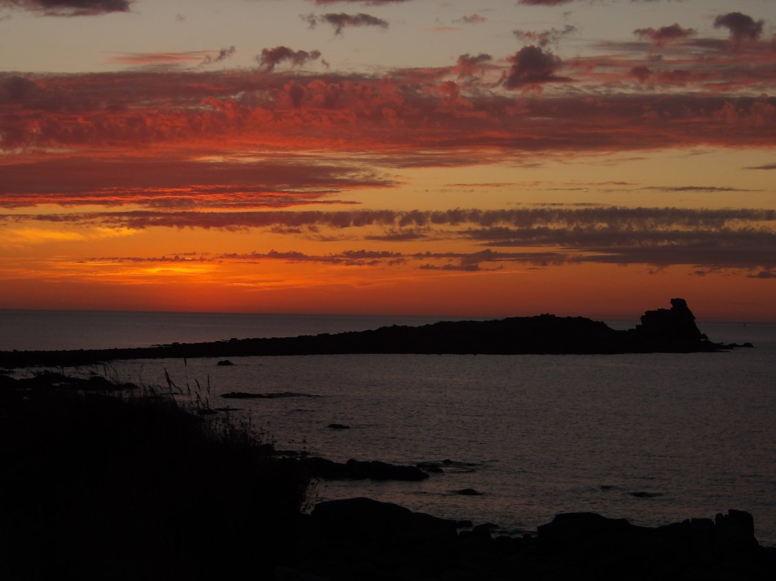 Coucher de soleil manqué mais beau quand meme