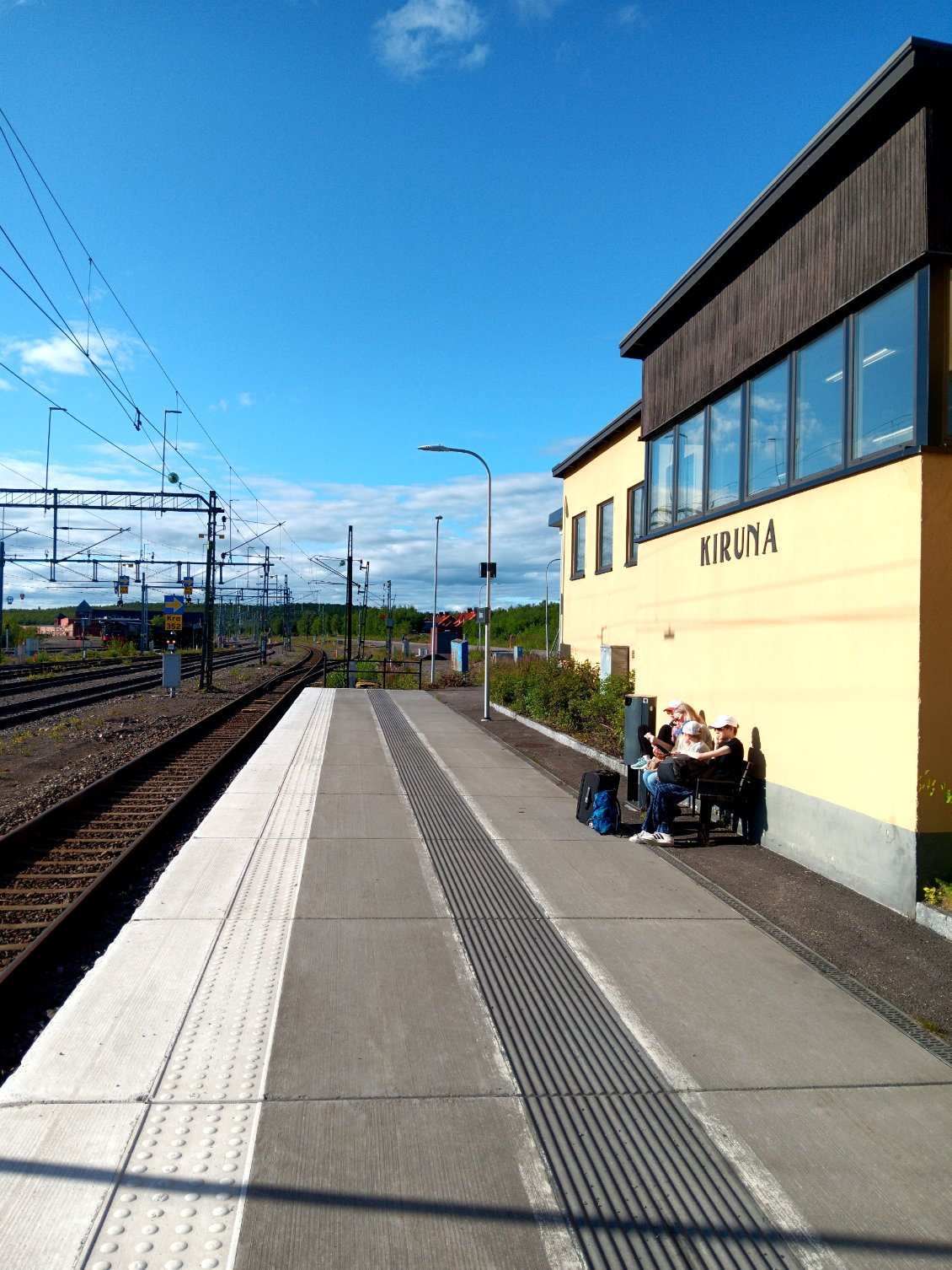 Début de notre retour en train.