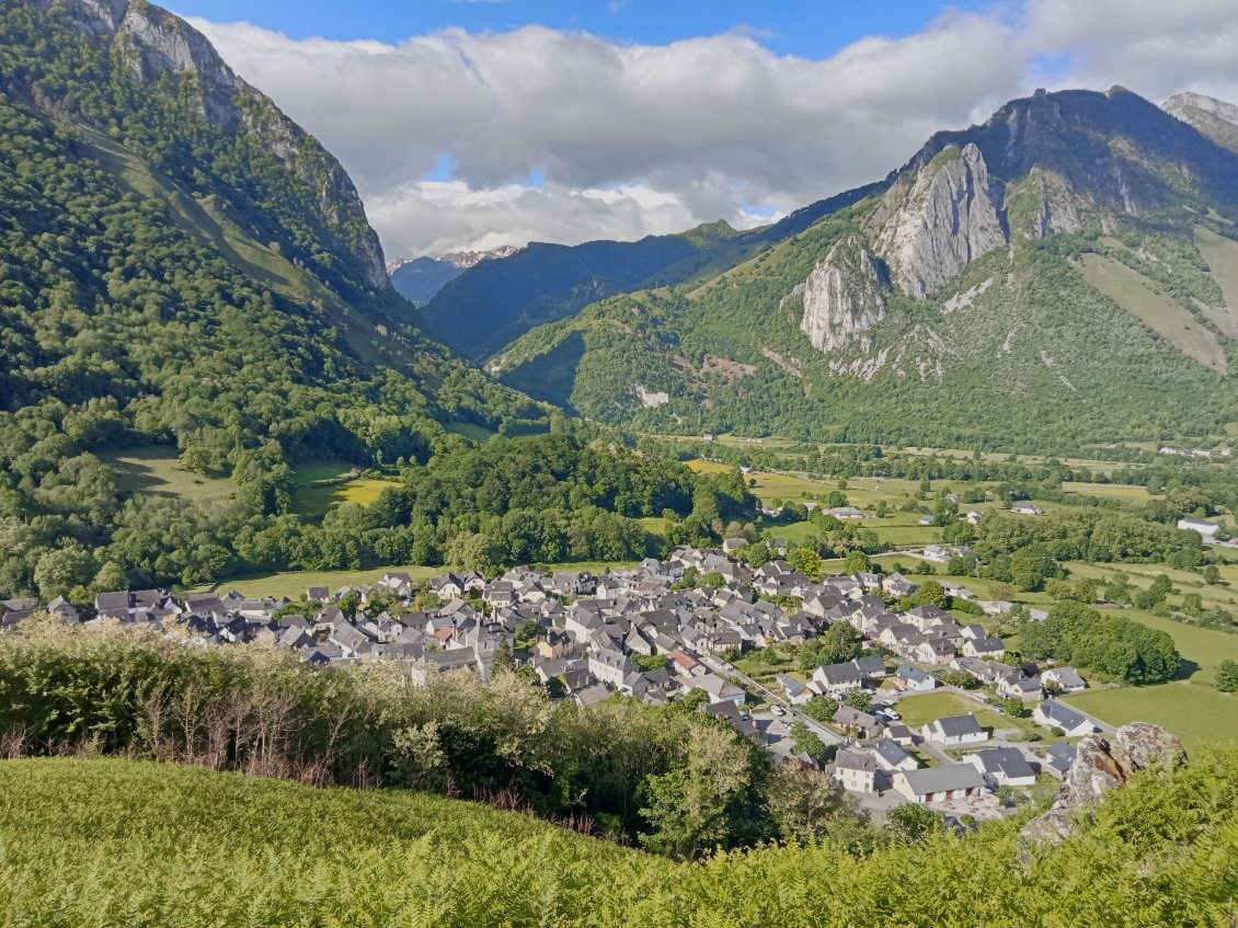 Accous, village français à l'entrée de la vallée d'Aspe