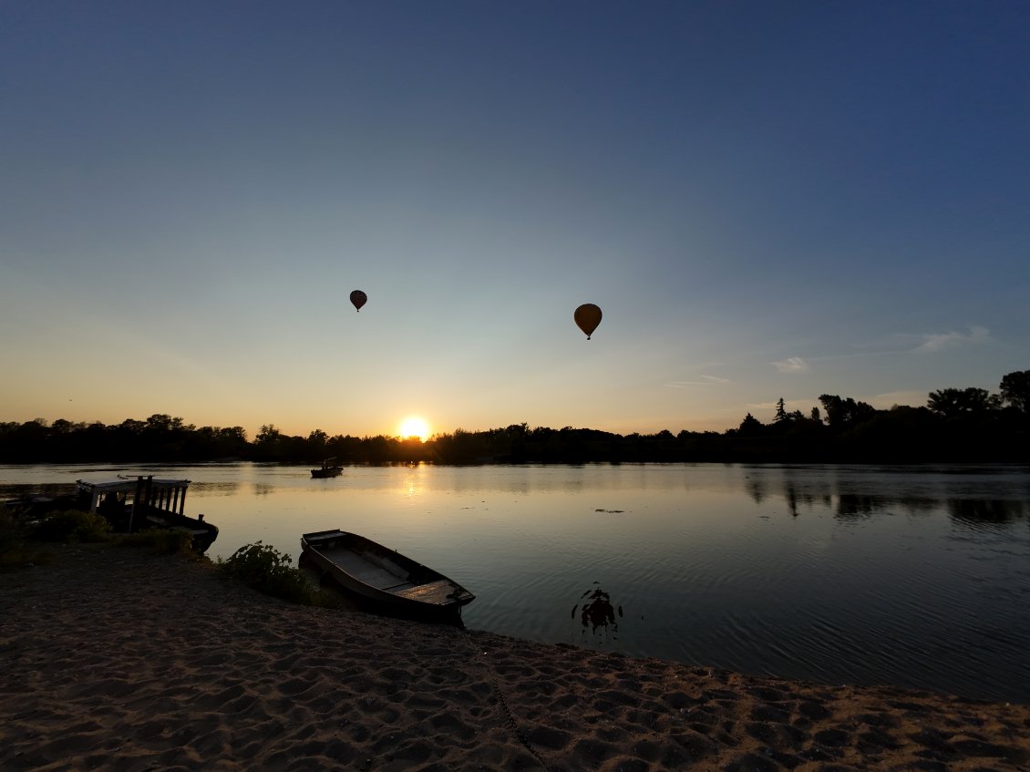 Départ de mongolfières à Chaumont-sur-Loire